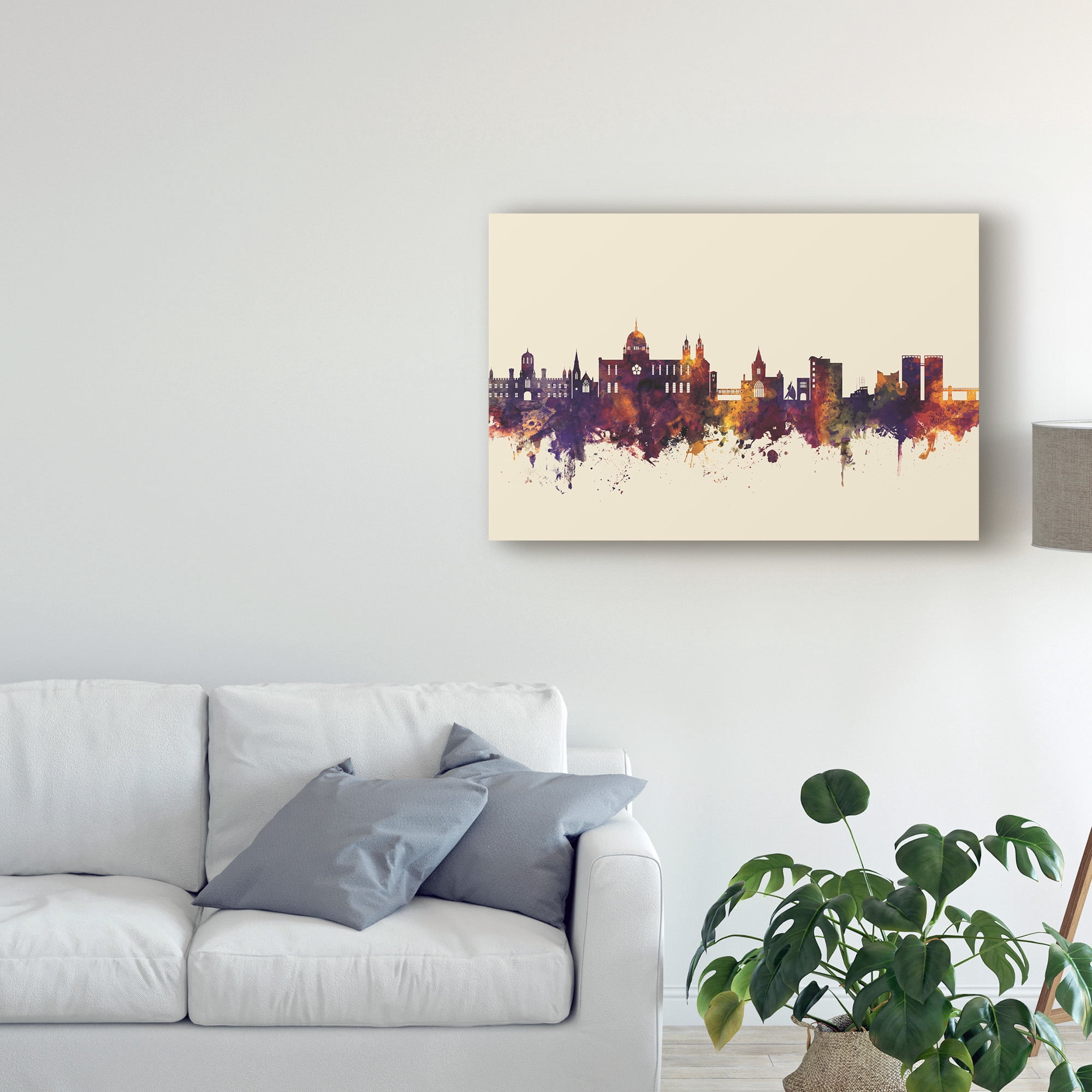 Trademark Fine Art 'Galway Ireland Skyline III' Canvas Art by Michael Tompsett