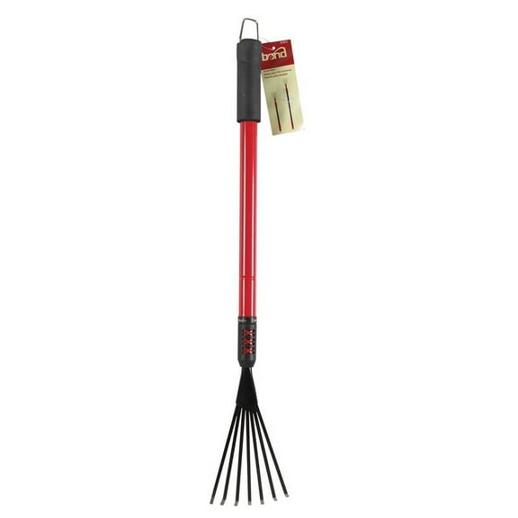 Bond 37 in. 9 Tine Steel Fan Rake Steel Handle