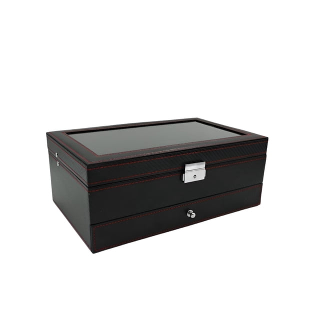 Estuche Xtellar negro Organizador De Relojes Y Joyas Elegante