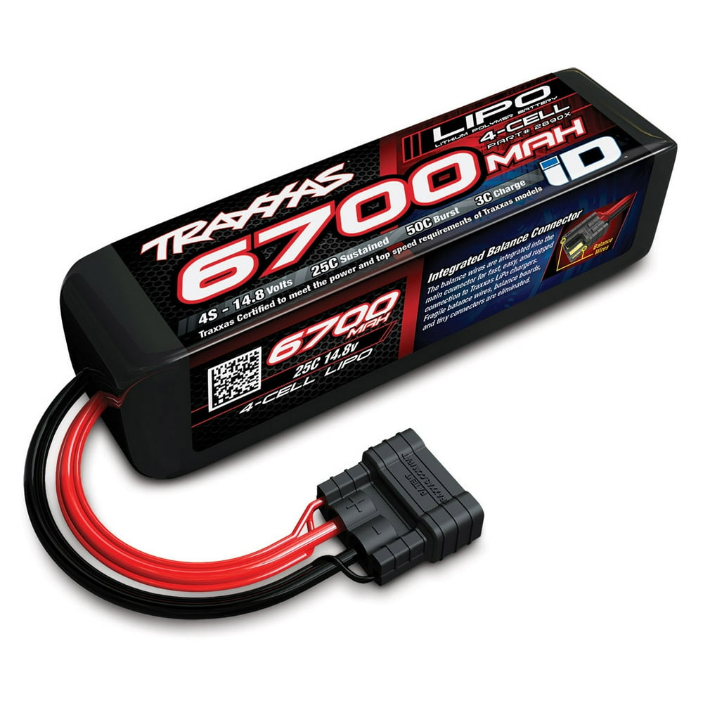 Traxxas 2890X Power Cell 6700mAh 14V RC Car/Truck 4S LiPo Performance Battery - Walmart.com
