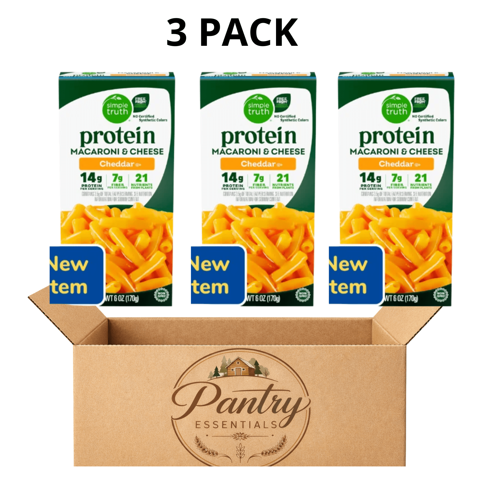Simple Truth Protein Cheddar Macaroni and Cheese 3 Pack