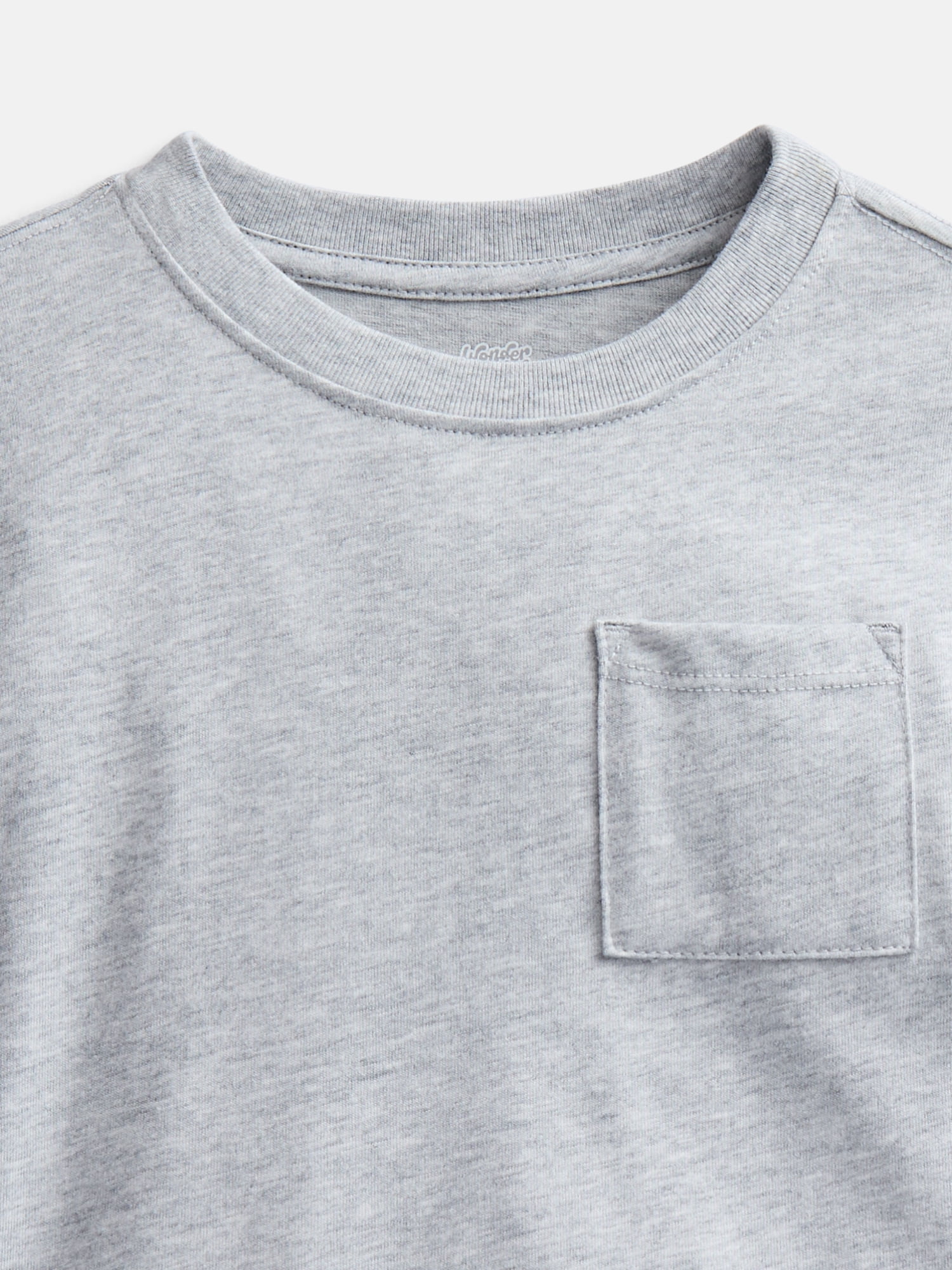 Wonder Nation Toddler Boys' Pocket Tee with Short Sleeves, Sizes 0M-5T
