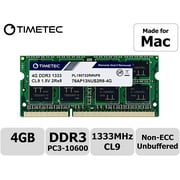 Timetec Hynix IC 4GB Compatible for Apple DDR3 1333MHz PC3-10600 SODIMM Memory for Early/Late 2011 13/15/17 inch MacBook Pro, Mid 2010 and Mid/Late 2011 21.5/27 inch iMac, Mid 2011 Mac Mini (4GB)