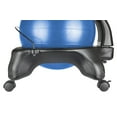 thumbnail image 2 of CanDo® Ball Chair - Plastic - Mobile - with Back - Adult Size - with Blue Ball, 2 of 3