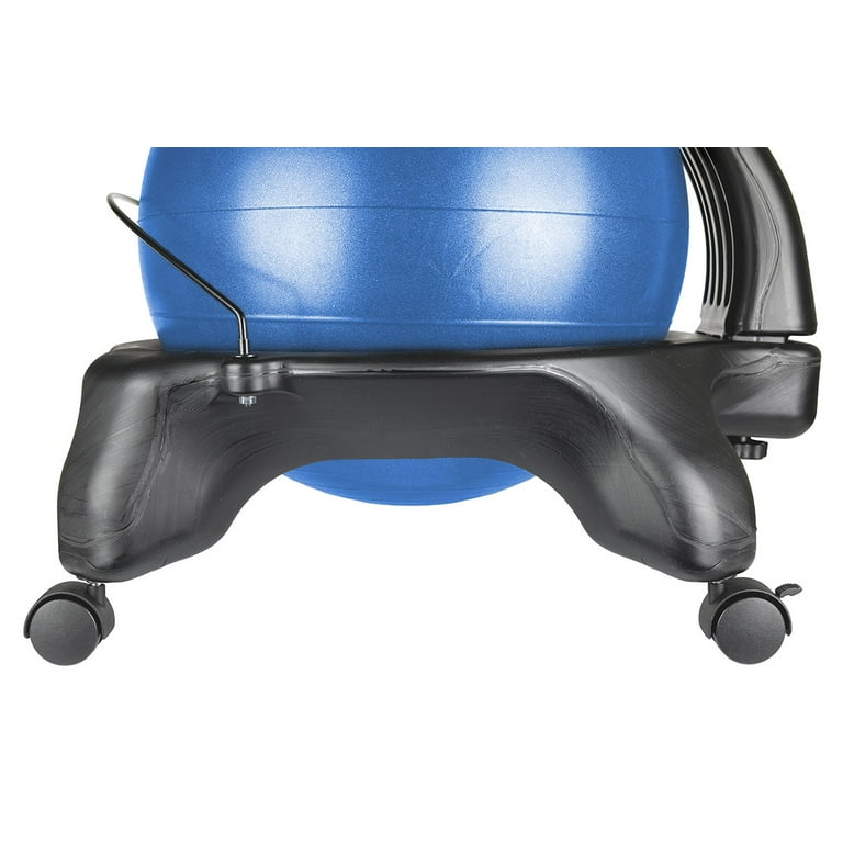 CanDo Ball Chair - Plastic - Mobile - with Back - Adult Size - with 22 CanDo Ball Chair - Plastic - Mobile - with Back - Adult Size - with 22