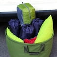 thumbnail image 3 of 33 Gallon Garden Leaf Bag, Canvas Yard Waste Bag with Rubber Handles, PVC Elastic Frame, High Capacity, Heavy Duty, Large. Suitable for Gathering Tree Leaves, 3 of 7
