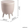 thumbnail image 3 of Lagoon Cancún Outdoor Cooler Bar/Cocktail/Coffee 3-in-1 Patio Table (Gold), 3 of 14