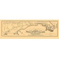 thumbnail image 2 of Britton 24x11 Gold Ornate Wood Framed with Double Matting Museum Art Print Titled - Pacific and Atlantic Railroad - Britton 1851, 2 of 4