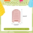 thumbnail image 2 of Uxcell Zipper Pull Tabs Cord End Tips Plastic Shoelace End Clips Fit for Paracord Drawstrings Backpack Lanyard Loops Pink, 2 of 7