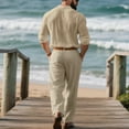 thumbnail image 6 of Daolelai Men's Linen Suit, 6 of 6