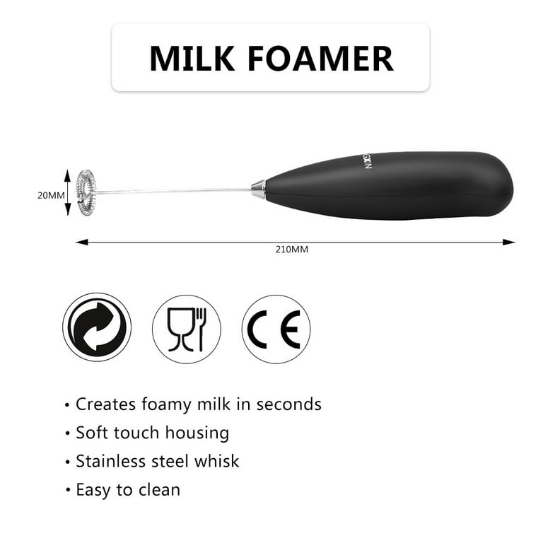 GCP Products GCP-923-678746 Electric Milk Frother Handheld Whisk  Rechargeable Battery Automatic Foam Maker