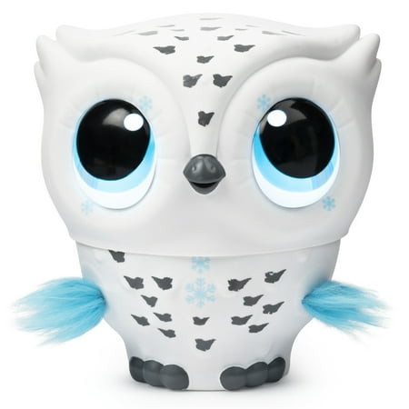 Owleez, Flying Baby Owl Interactive Toy with Lights and Sounds (White), for Kids Aged 6 and
