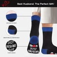 thumbnail image 6 of Funny Novelty Socks for Men Woman Valentine's Day Gift-Best Husband,Christmas Valentine Birthday Gifts for Him Men Boyfriend, 6 of 7
