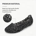 thumbnail image 4 of CHICVOMEY Comfortable Womens Flats Lightweight Slip-on Jelly Shoes Casual Non-slip Flat Shoes Suitable for Holiday and Beach, 4 of 8