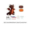 thumbnail image 2 of Halloween Dinosaur Crochet Kit, DIY Dragon Doll Crochet Set with Yarn, Hook, Craft Accessories and Filling Cotton, 2 of 8