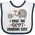thumbnail image 3 of Inktastic Grandkids Best Grandma Ever Boys or Girls Baby Bib, 3 of 4