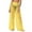 Yellow, variant on Levmjia Women's Bohemian Beach Pants Swimwear Cover Up Lightweight Rayon Chiffon Polka Dot Print Loose Fit Plus Size Casual Trousers S-2XL