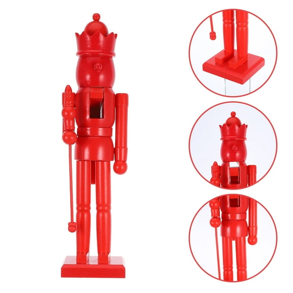 MLINS Soldier Themed Nutcracker Man 39.00X9.00X8.00CM Red
