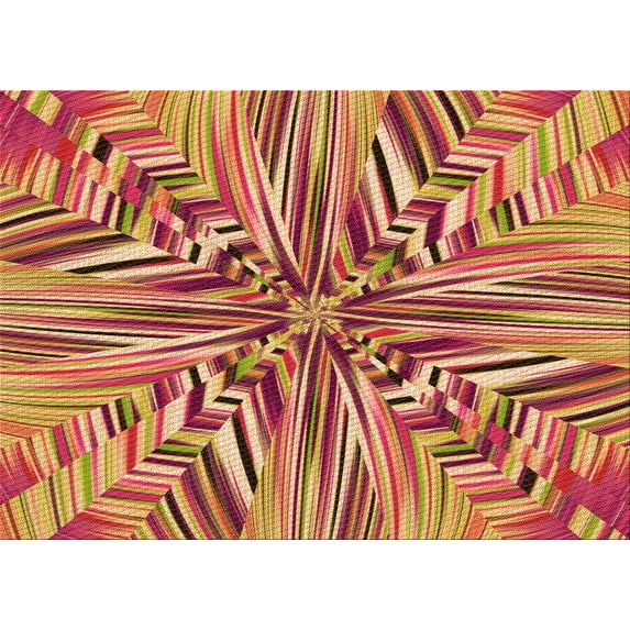 Ahgly Company Machine Washable Indoor Rectangle Transitional Crimson Red Area Rugs, 8' x 12'