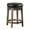 Brown+Black, variant on Black Faux Leather 2 - Piece Round Swivel Counter Stools / Provide Comfort in Dining Room