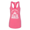 thumbnail image 2 of Dwight Schrute's Gym for Muscles Pop Culture Ladies Racerback Tank Top, Hot Pink, Medium, 2 of 3