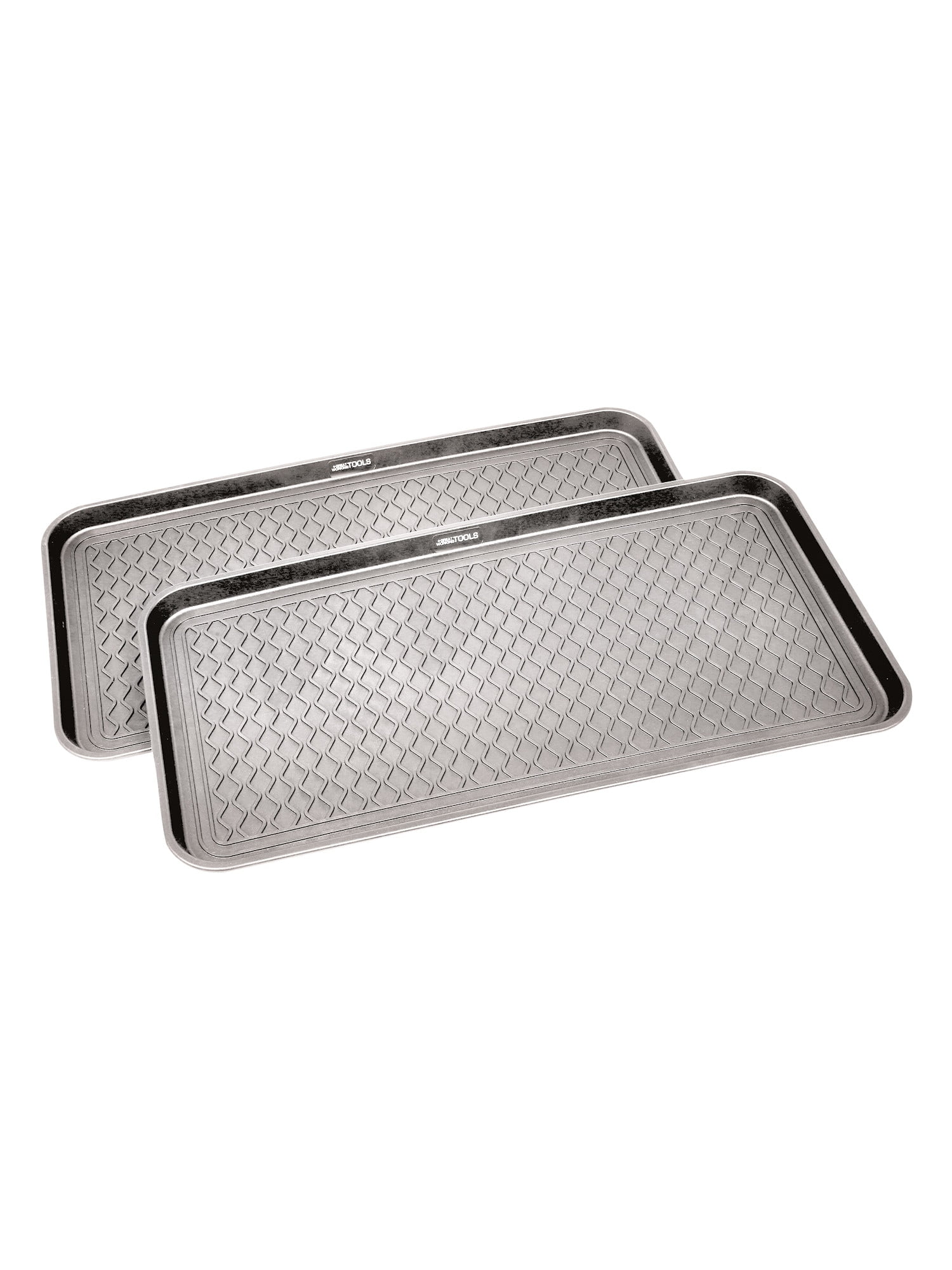 Patterned Gray Boot Tray