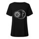 thumbnail image 4 of ICHUANYI Clearance Women's Fashion Trend Printed Round Neck Short Sleeve Casual Tops(Black, XL) ICHUANYI WER2023081501685, 4 of 5