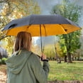 thumbnail image 3 of Suck UK Black And Gold Windproof Umbrella | Travel Umbrella | Lightweight Compact Umbrella | Folding Umbrella | Manual Telescope Umbrella | Strong Umbrella | Handbag Essentials, 3 of 7