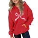 thumbnail image 4 of Sudadera con capucha para niñas y niños, sudadera de manga larga con cuello redondo y estampado de moda, jersey con bolsillo, 4 of 5