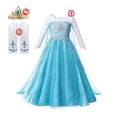 thumbnail image 1 of Disfraz de Frozen para niña, vestido de princesa Elsa, Reina de la nieve, para fiesta de carnaval, Halloween, cumpleaños, 2024, 1 of 5