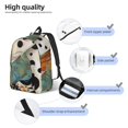 thumbnail image 3 of Disketp Abstract Dalmatian Art Mochila de Lona Estampada, Mochila Escolar de Viaje Ligera para Estudiantes y Portátil-Medium, 3 of 5