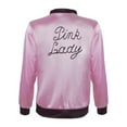 thumbnail image 5 of Shadoumai Pink Satin Jacket for Women with Neck Scarf Christmas Party Outfits, 5 of 5