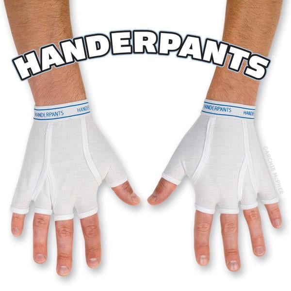 Handerpants Fingerless Gloves Novelty Underpants Accoutrements Gag Gift