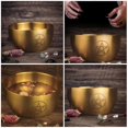 thumbnail image 3 of Shaving Lather Bowl Stainless Steel Multi-Functional Household Item Golden Material for Men 1Pack, 3 of 4