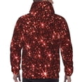 thumbnail image 7 of Rateoe Red Glitter Texture Pattern Mens Hoodie, Pullover Hooded Sweatshirt, Kangaroo Pocket Hoodie Ideal for Daily Wear, Travel and Home-XX-Large, 7 of 7