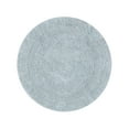 thumbnail image 3 of Better Trends Round Bath Mat 30" Diameter Elegant Reversible Bath Rug, Extra Soft Cotton for Ultimate Comfort, Absorbent, Ideal for Half Baths and Powder Rooms, (Blue) Lux Collection, 3 of 6
