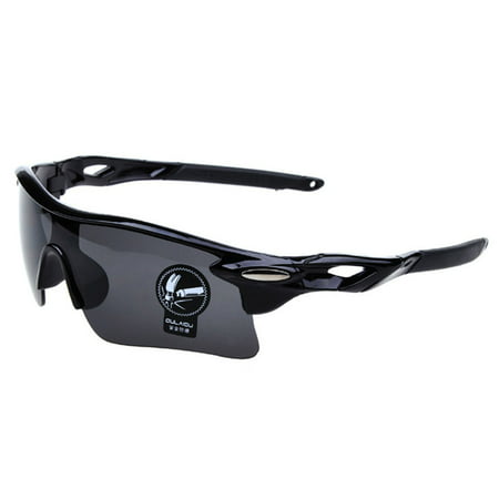 UV400 Sunglasses Men Outdoor Sports Cycling Goggles Bicycle Bike Riding Driving Fishing Running Eyewear Eyeglass - Grey +