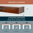 thumbnail image 4 of Mantels Direct Breckenridge 48" Rustic Distressed Wood Fireplace Mantel Shelf - Cherry, 4 of 9