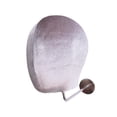 thumbnail image 1 of Soporte de pared para cabezas de maniquí de fácil mantenimiento, resistente, para exhibir sombreros. Gancho de plata, 1 of 9