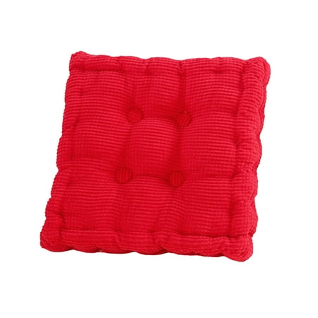 

IPEWLEX Thickened Soft Corduroy Chair Cushion - Multicolored Cotton-Filled Seat Pad for Kitchen Dining and Patio Use
