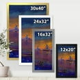 thumbnail image 4 of Designart 'Evening Fishing Near The Traditional Windmill' Nautical & Coastal Framed Art Print, 4 of 4