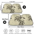 thumbnail image 3 of Balery Vintage Floral Print Car Windshield Sun Shade,Windshield Sunshade for Car Pickup Truck SUV Accessories-Small, 3 of 7