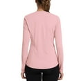 thumbnail image 5 of Comdrip Compression Shirts Woman, Women's Autumn Fitness Suit Slim Fit with Fingertips Yoga Long Sleeve Training Running Top Undershirts for Women Pink 2XL, 5 of 5