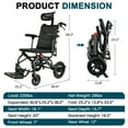 Reclining Wheelchair for Adults, Lightweight Transport Wheelchairs