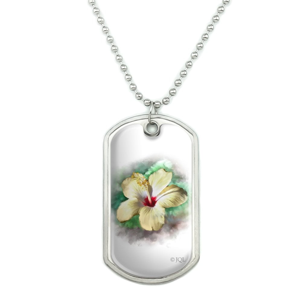 Tiki Necklace With Hibiscus Flower