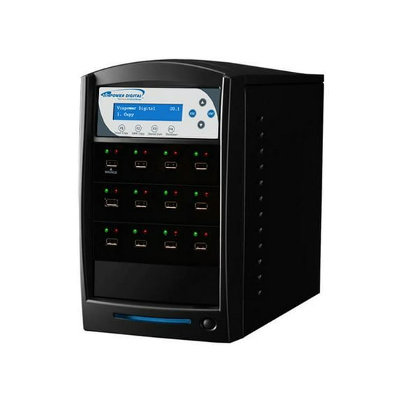 VINPOWER Black 1 to 11 USBShark USB Flash Copy Tower Duplicator Model USBShark-11T-BK