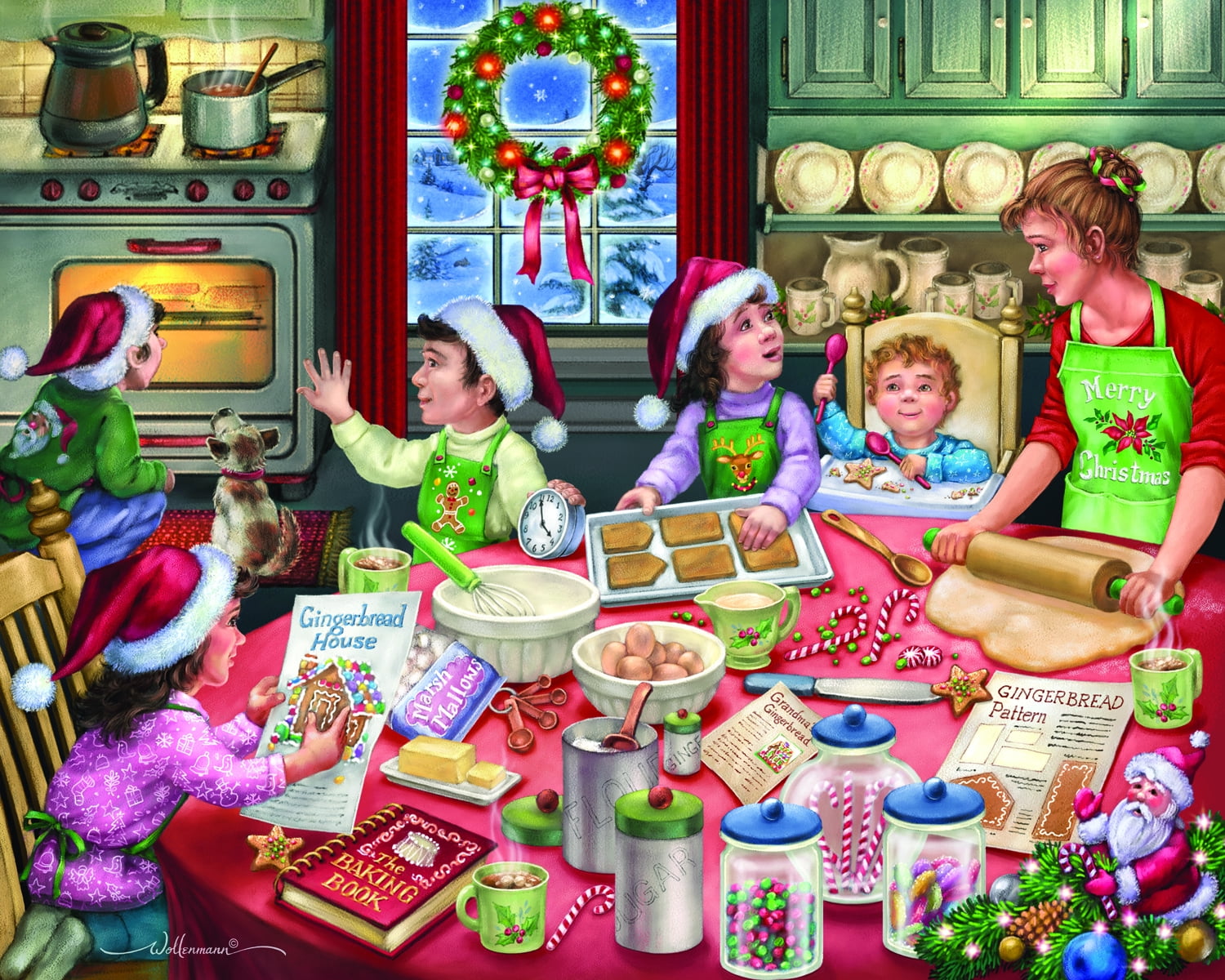 Vermont Christmas Company Gingerbread Party 1000 Piece Jigsaw Puzzle