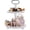 White, variant on XYADX 2-Tier Wooden Farmhouse Tray, Round Serving & Dessert Stand with Metal Handle for Parties & Home, White