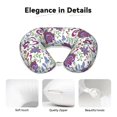 thumbnail image 4 of Daiia Fairy Flower Pattern Travel Pillow 100% Pure Memory Foam Travel Neck Pillow, Airplane Pillow U-Shaped Neck Pillow Ergonomic Travel Pillow, 4 of 8