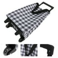 thumbnail image 2 of Carrito de compras plegable, portátil, con asa, bolsa plegable para comestibles, ligera, con ruedas, reutilizable, 2 of 7